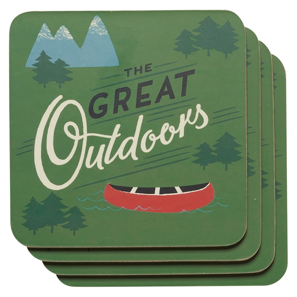 The Great Outdoors Coasters Set of 4 NWT